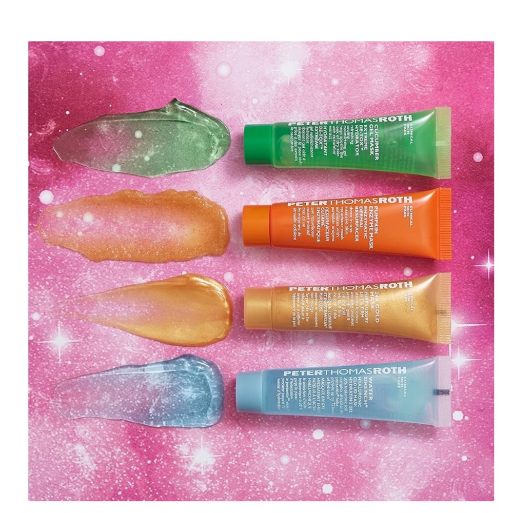 Peter Thomas Roth Mini Mask Multiverse Set - Green, Orange, gold , blue, NWT - Picture 2 of 4